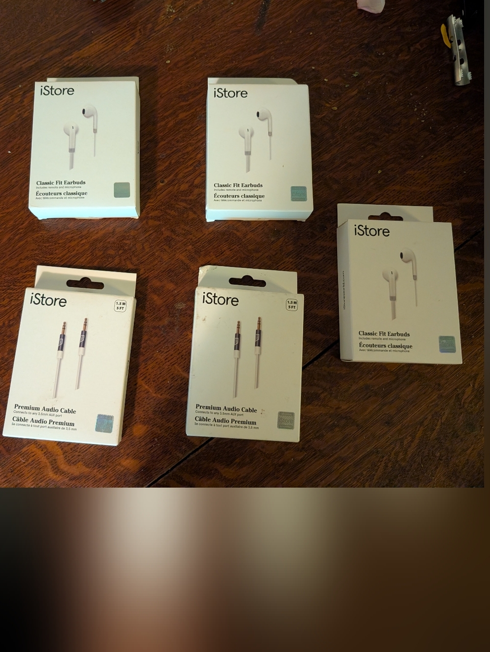 Classic Fit Earbuds with Premium Audio Cable - White